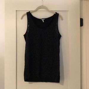 Joie lace and suede tank